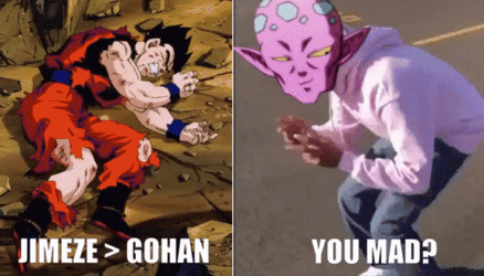 Future Gohan Teased By Jimizu For Losing GIF