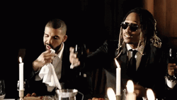 Future Rapper Drake Wine Toast GIF
