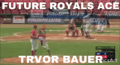 Future Royals Ace Trvor Bauer Is Playing Baseball GIF