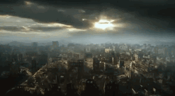 Future Ruined City Time Lapse GIF