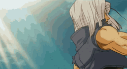 Future Trunks Dragon Ball Z Looking Back GIF