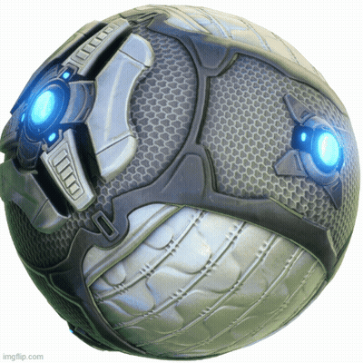 Futuristic Ball With Blue Light GIF