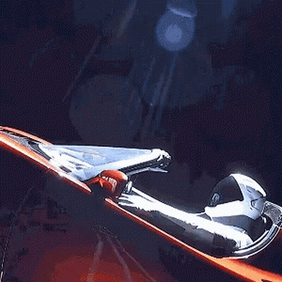 Futuristic City With Large Sky Building GIF