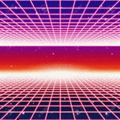 Futuristic Grid With Stars GIF