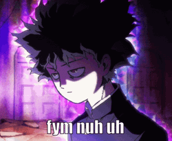 Fym Nuh Uh Purple Overpower Boy GIF