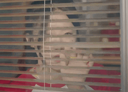 G-IDLE Shu Hua Spy Through Blinds GIF