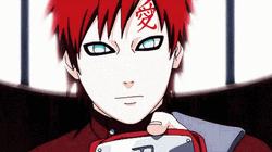 Gaara Shows Off Headband GIF