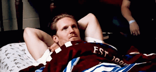 Gabriel Landeskog Lay Down GIF