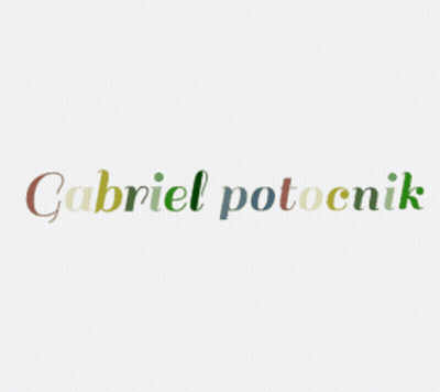 Gabriel Potoknik In Rainbow Colors GIF