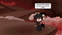Gacha Clashing Lava Background GIF