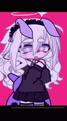 Gacha Life Frantic Gothic Bunny Ears GIF