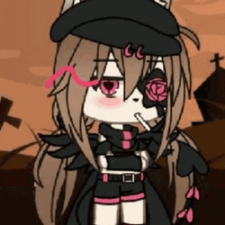 Gacha Life Gothic Badass Gocha Smoking GIF