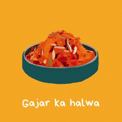 Gajar Ka Halwa Bowl GIF