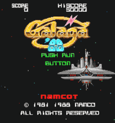 Galaga '88 Title Screen