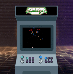Galaga Arcade Machine Art