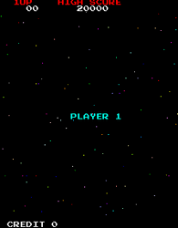 Galaga Player 1 Stage 1 GIF