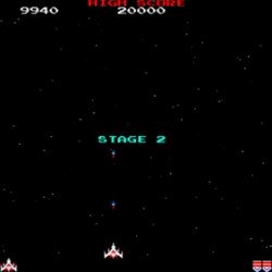 Galaga Stage 2 Game Screen