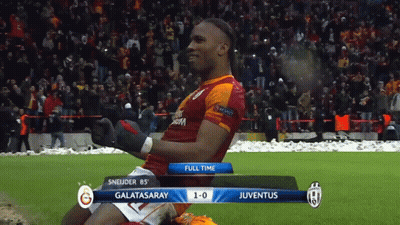 Galatasaray Vs Juventus 1-0 Soccer Match GIF