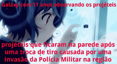 Galaxy Com 11 Anos Observando Os Projeteis Projecteis Que Ficaram Na Parede Após Uma Troca De Tiro Causada GIF