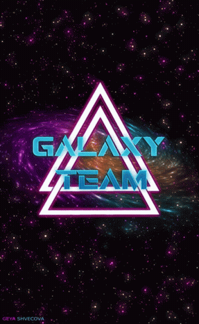 Galaxy Team Logo In Triangle GIF