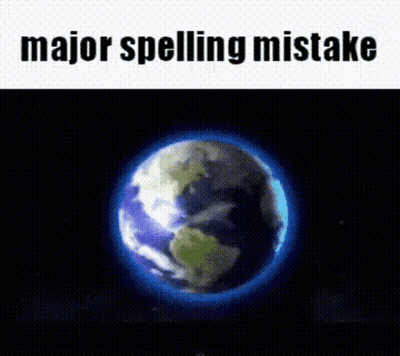 Galaxy With Major Spelling Mistake GIF