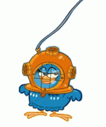 Galinha Pintadinha As Scuba Steve GIF