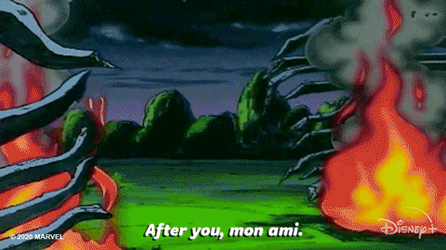 Gambit Professor Xavier GIF