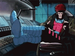 Gambit X-Men Marvel Cards GIF