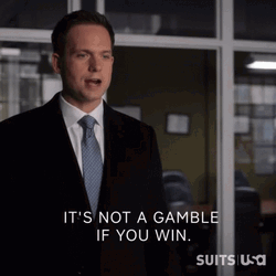 Gambling Patrick Adams Suits GIF