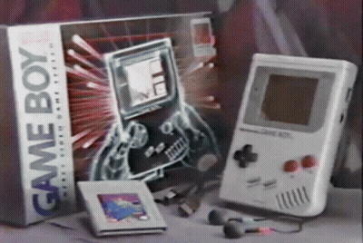 Game Boy Next To Its Box GIF