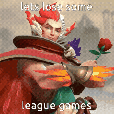 Game Character Rose Lets Lose Some League Games GIF