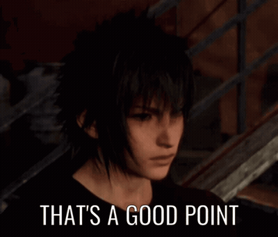 Game Character Says That's A Good Point Staircase GIF