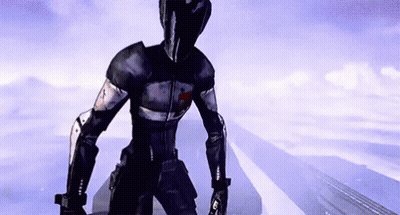 Game Character With Blue Sky Background GIF