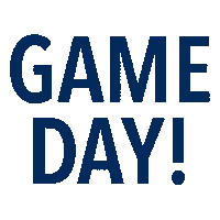 Game Day Sign In Blue And Gold Sticker