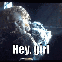 Game Of Thrones Brienne Glaring At Tormund GIF