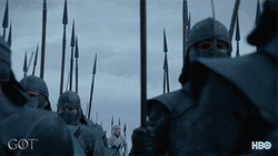 Game Of Thrones Daenerys With Unsullied Elite Warriors  GIF