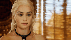 Game Of Thrones Queen Daenerys Listening Carefully  GIF