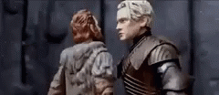 Game Of Thrones Tormund Kissing Brienne Dolls GIF