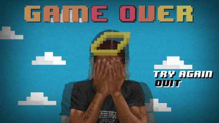 Game Over Game Try Again GIF