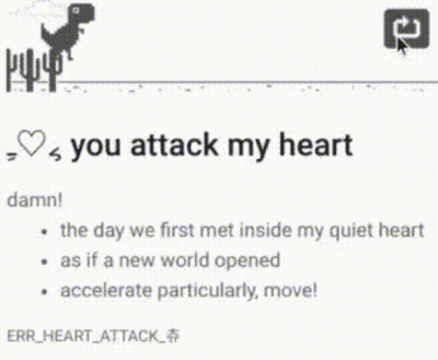 Game Saying You Attack My Heart GIF