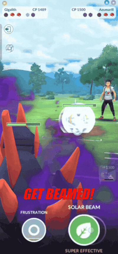 Game Screenshot Saying Get Beamed GIF