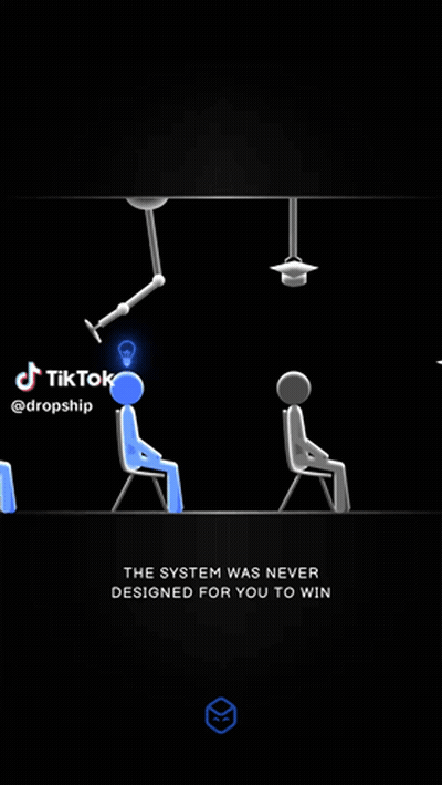 Game Screenshot Saying System Was Never Designed For You To Win GIF