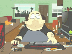 Gamer Fat Guy GIF