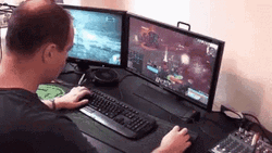 Gamer Multi Tasking GIF