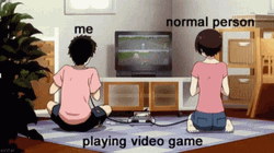 Gamer Playing Video Game GIF