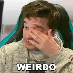Gamer Wipe His Face Weirdo GIF