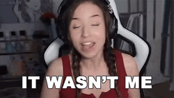 Gaming Imane Says It Wasn't Me GIF