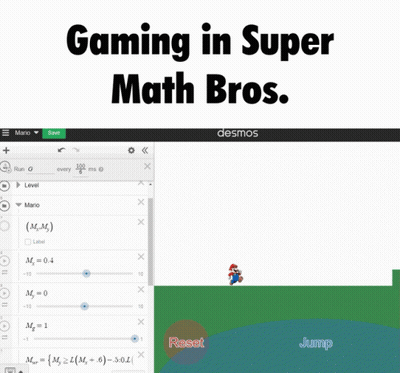 Gaming In Super Math Bros Poster GIF