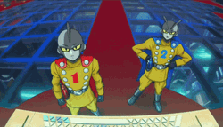 Gamma 1 And Gamma 2 Looking At Monitor GIF