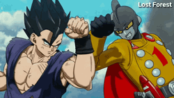 Gamma 1 Clashing With Gohan Dragon Ball Super GIF